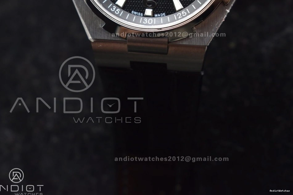 Black SportInspired Maker Dial Black 8F Overseas Strap on 932 Rubber SS 0426